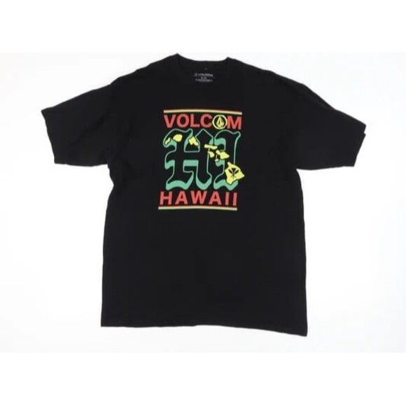 Volcom Hawaii Men's 100% Cotton Reggae Colors Hawaiian Islands Graphic T-Shirt M - Picture 1 of 4